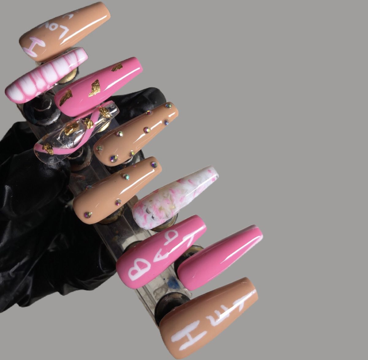 Classy Coffin Press On Nails Set +kit