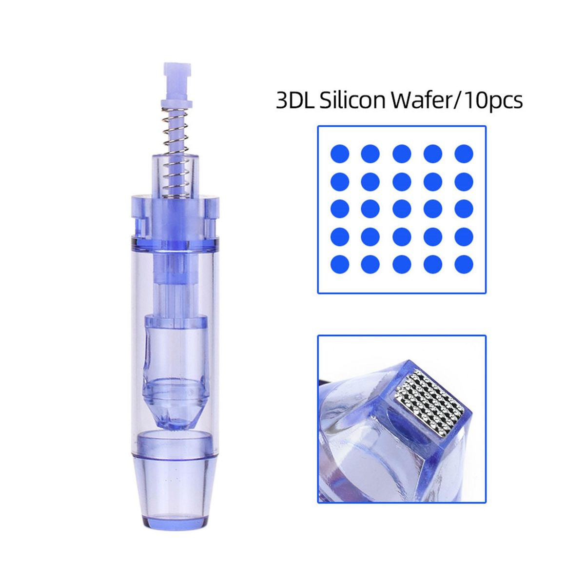 10 Pcs Replaceable Cartridges Skin Derma Needles for Microneedling Pen Small Nano