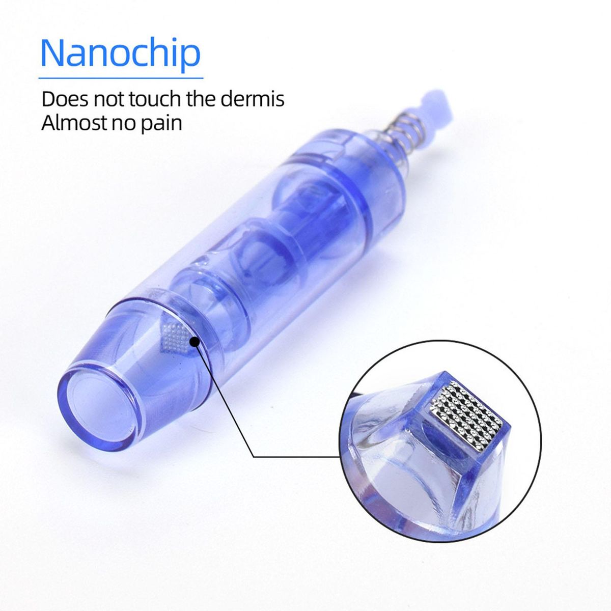 10 Pcs Replaceable Cartridges Skin Derma Needles for Microneedling Pen Small Nano