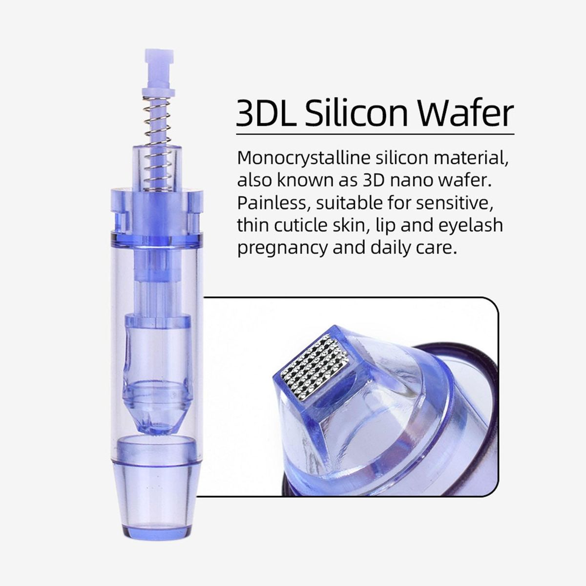 10 Pcs Replaceable Cartridges Skin Derma Needles for Microneedling Pen Small Nano