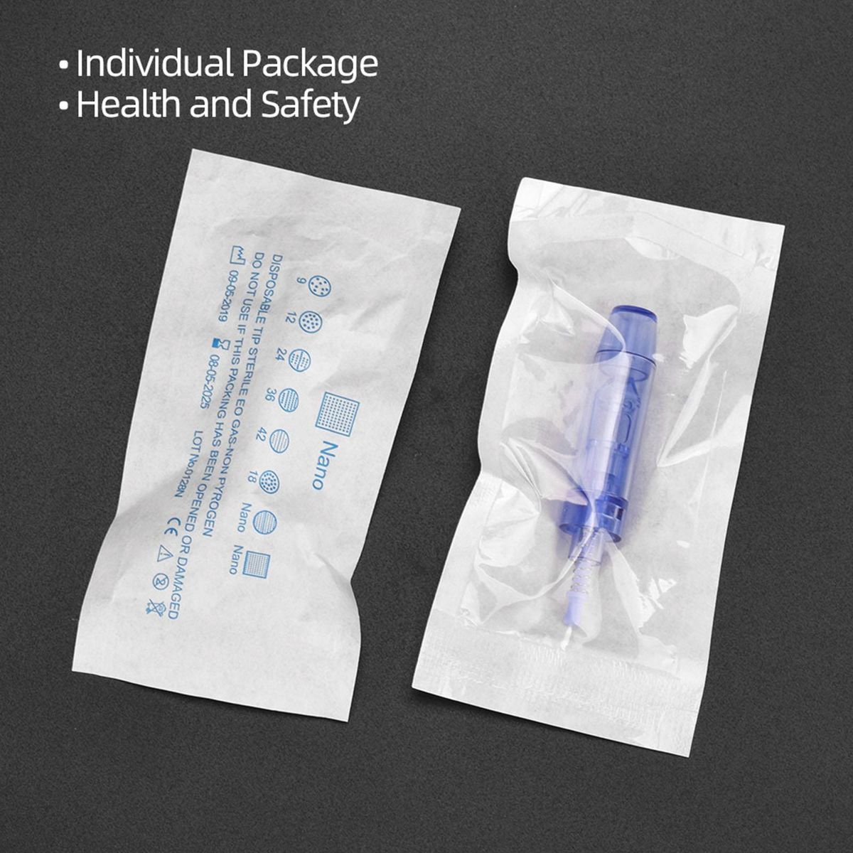 10 Pcs Replaceable Cartridges Skin Derma Needles for Microneedling Pen Small Nano