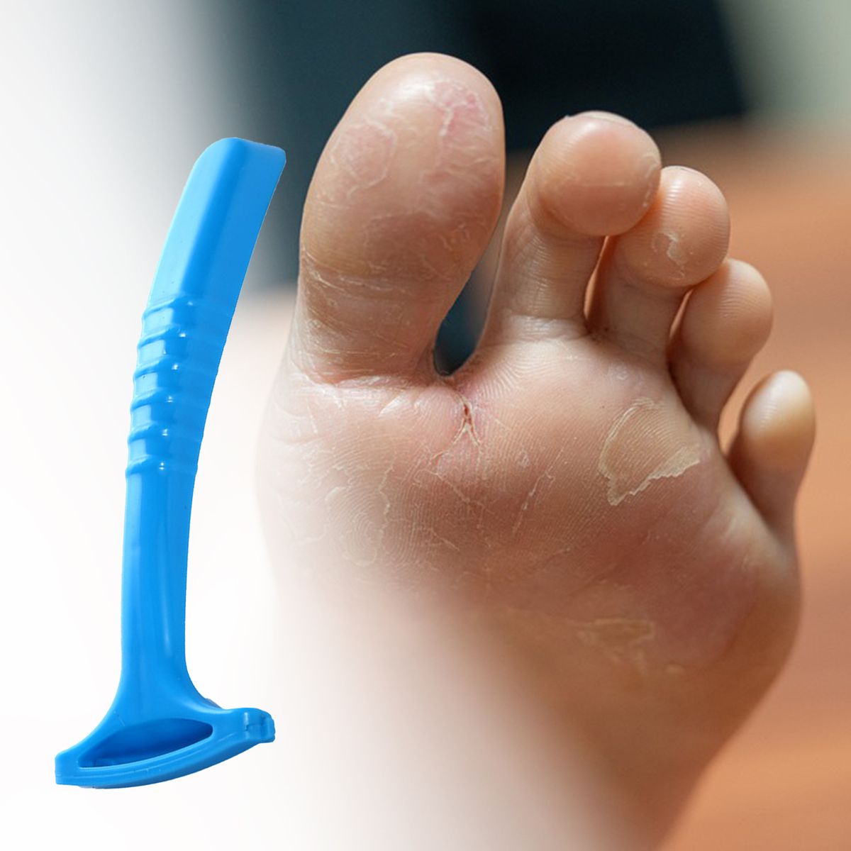 Foot File Comfortable To Grip Convenient ABS Dead Skin-Blue