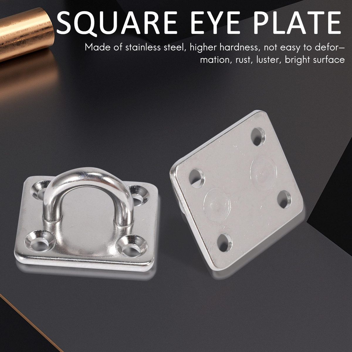 2 Sets Of Suspended Ceiling Wall Mount U-Shaped Hooks Stainless Steel Heavy Duty Multi-Function Hammock Hammock Hook Metal Base Plate with Hook