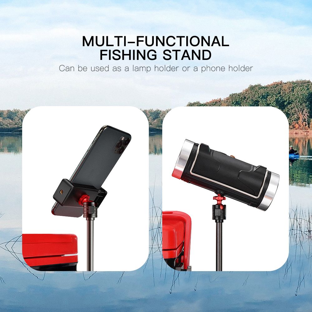 Fishing Light Stand With Phone Holder Fishing Lamp Rack