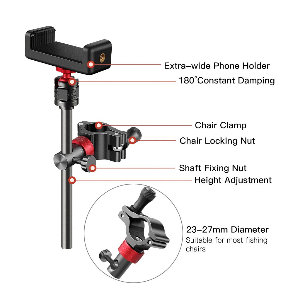Fishing Light Stand With Phone Holder Fishing Lamp Rack