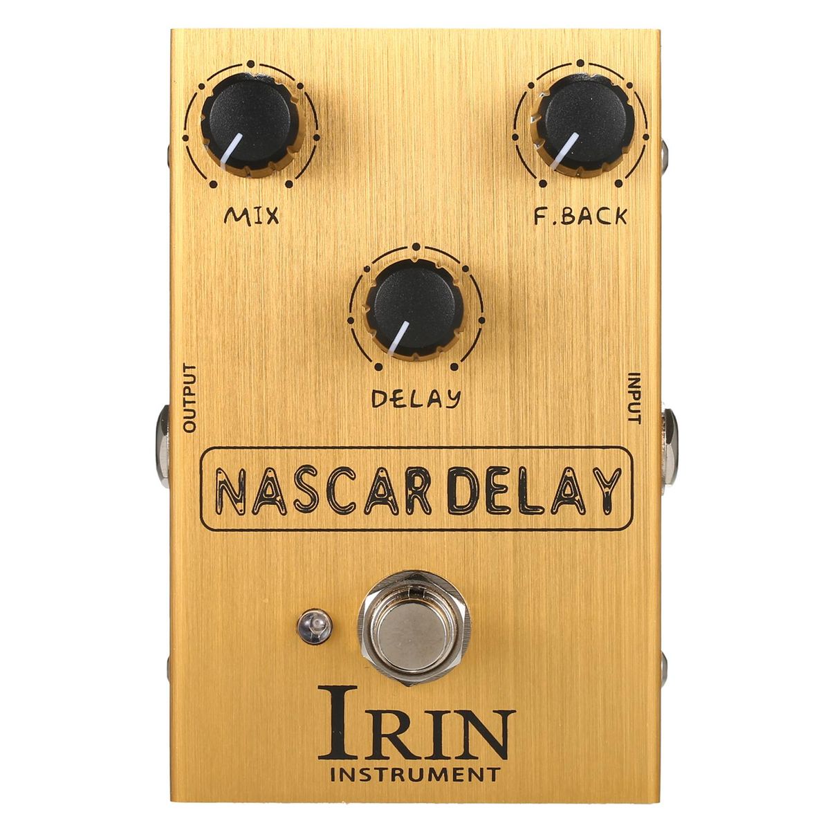 IRIN Delay Guitar Effect Pedal with Mix/Feedback/Delay 3 Control Knobs for Electric Guitar - NASCAR DELAY