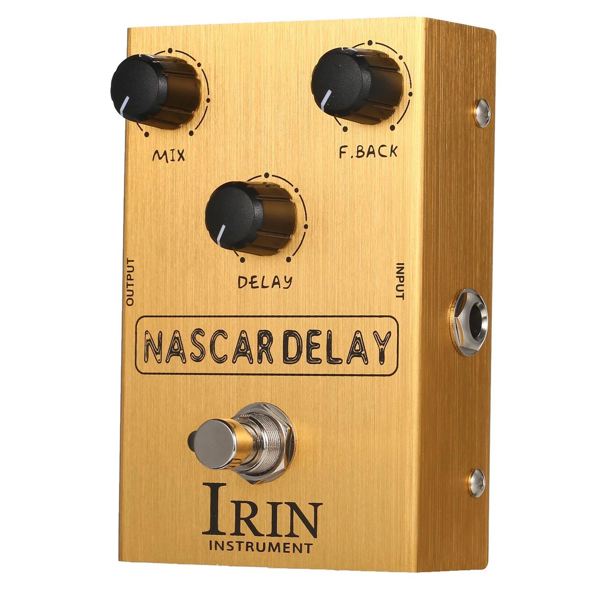 IRIN Delay Guitar Effect Pedal with Mix/Feedback/Delay 3 Control Knobs for Electric Guitar - NASCAR DELAY