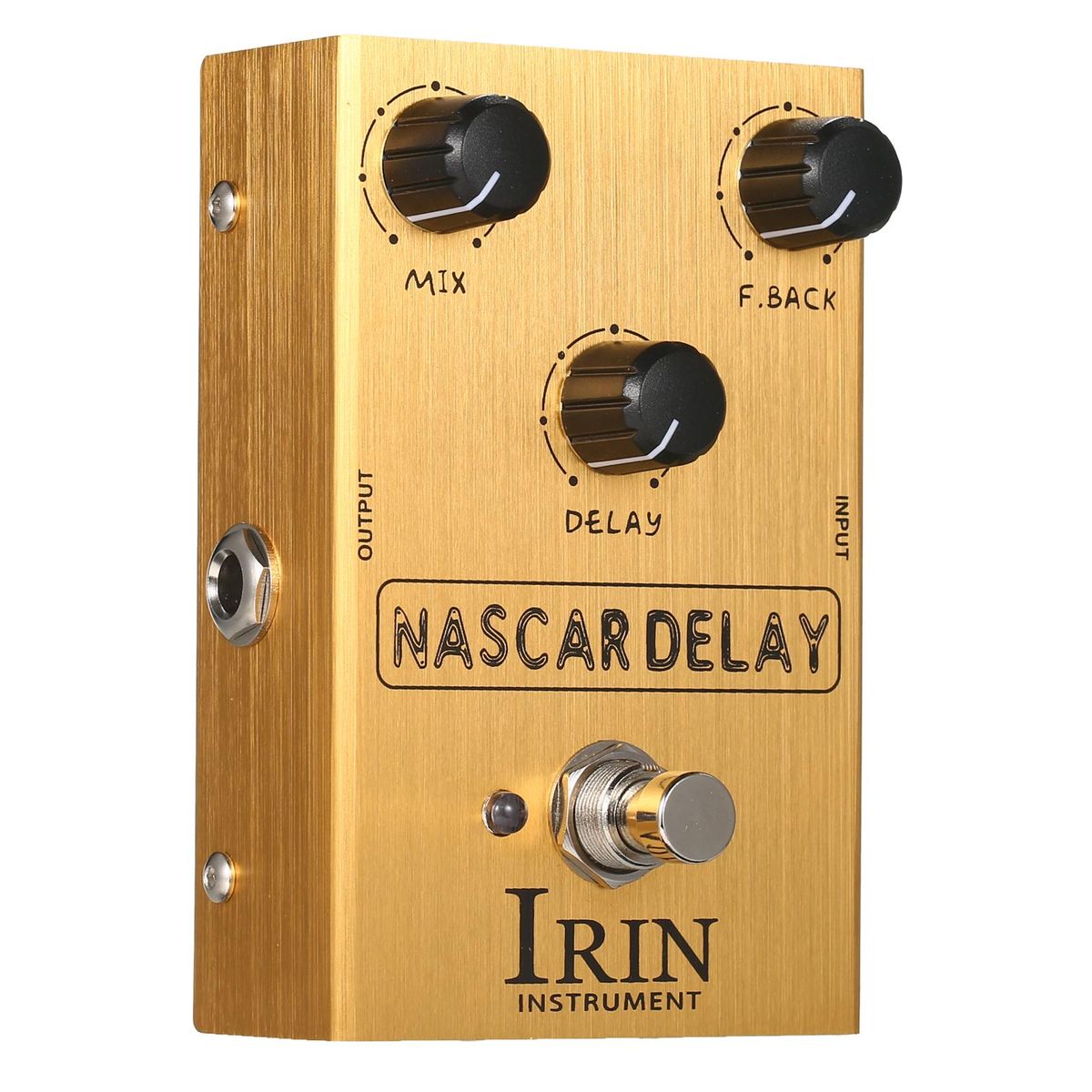 IRIN Delay Guitar Effect Pedal with Mix/Feedback/Delay 3 Control Knobs for Electric Guitar - NASCAR DELAY