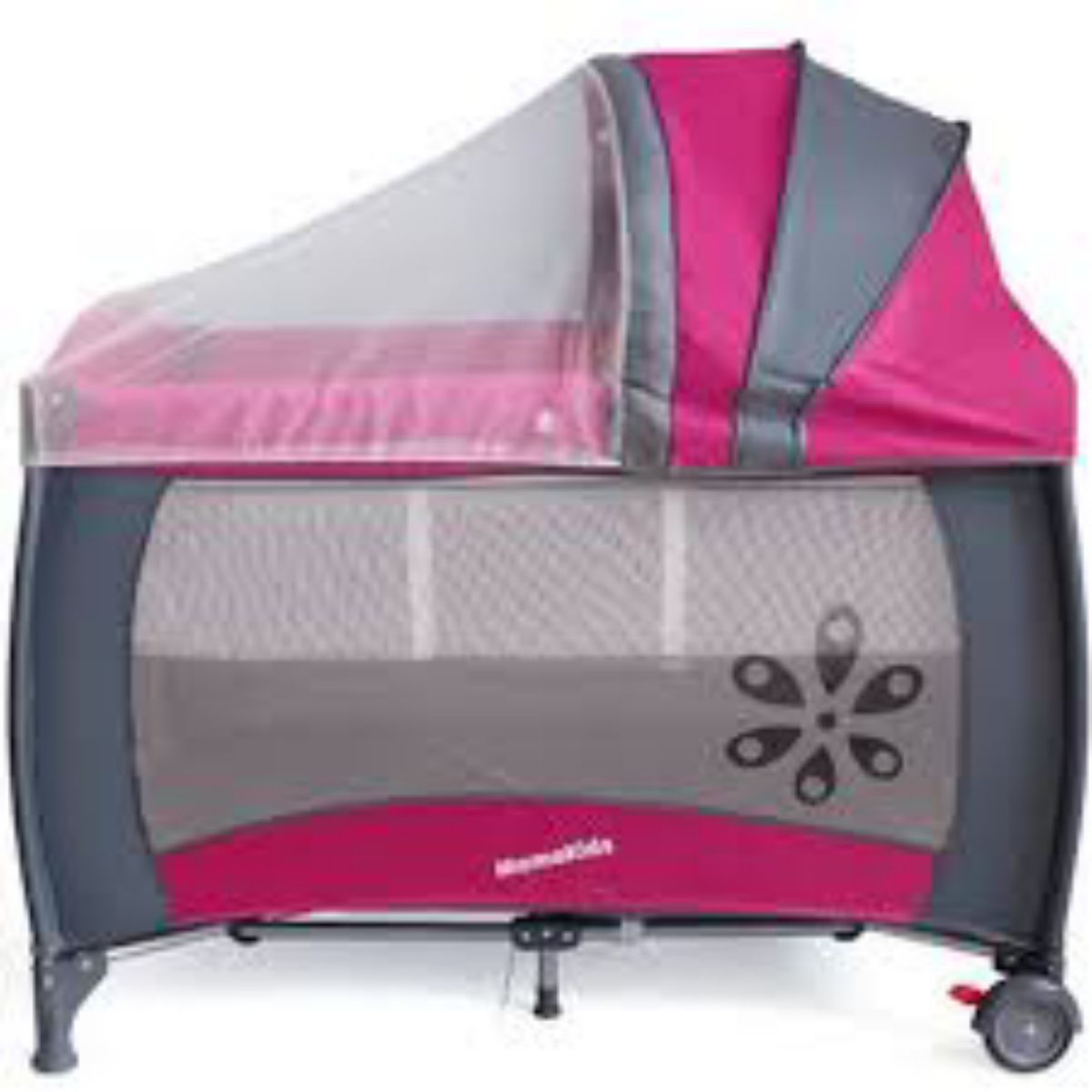 Baby Bed With Attached Dresser And Treated Mosquito Net