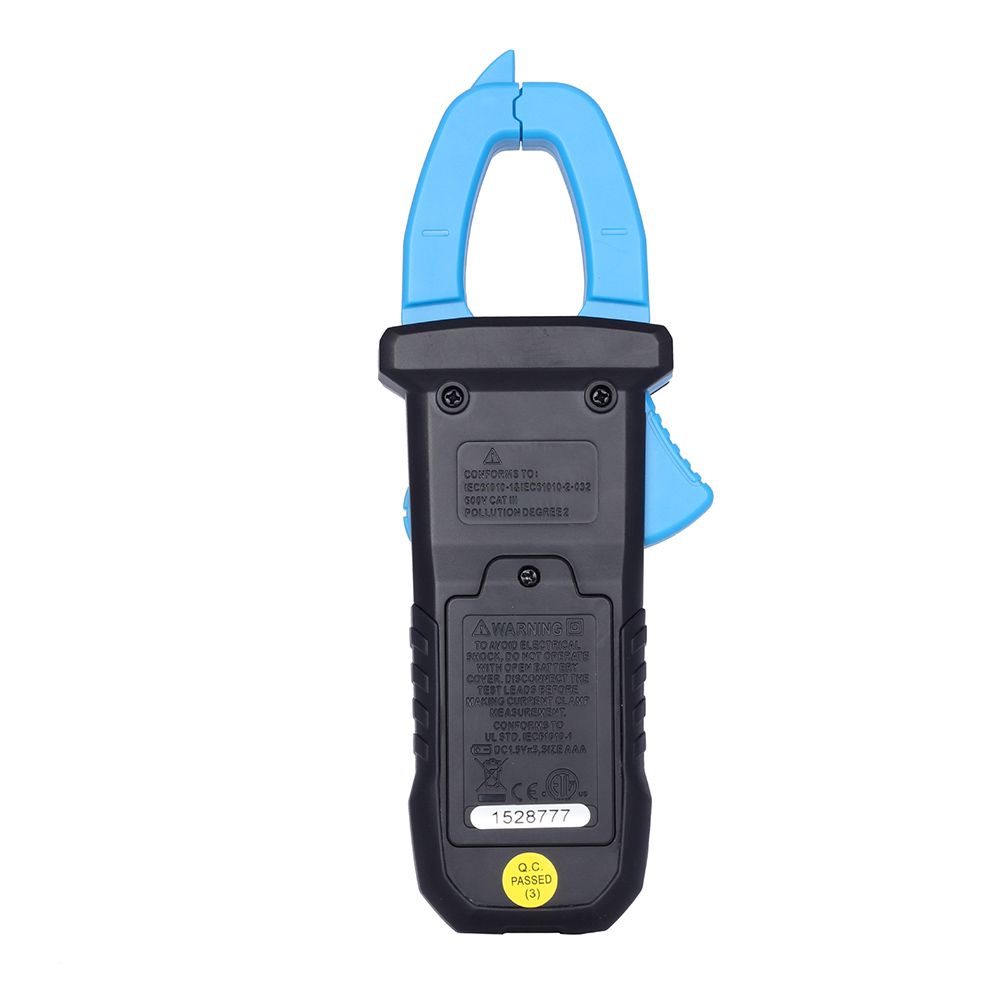 Digital Clamp Multimeter Lighting Function Durable NCV Automatic 600A 600V With Test Probe