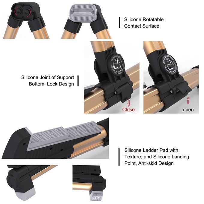 Double Guitar Stand A-frame Folding Adjustable Holder