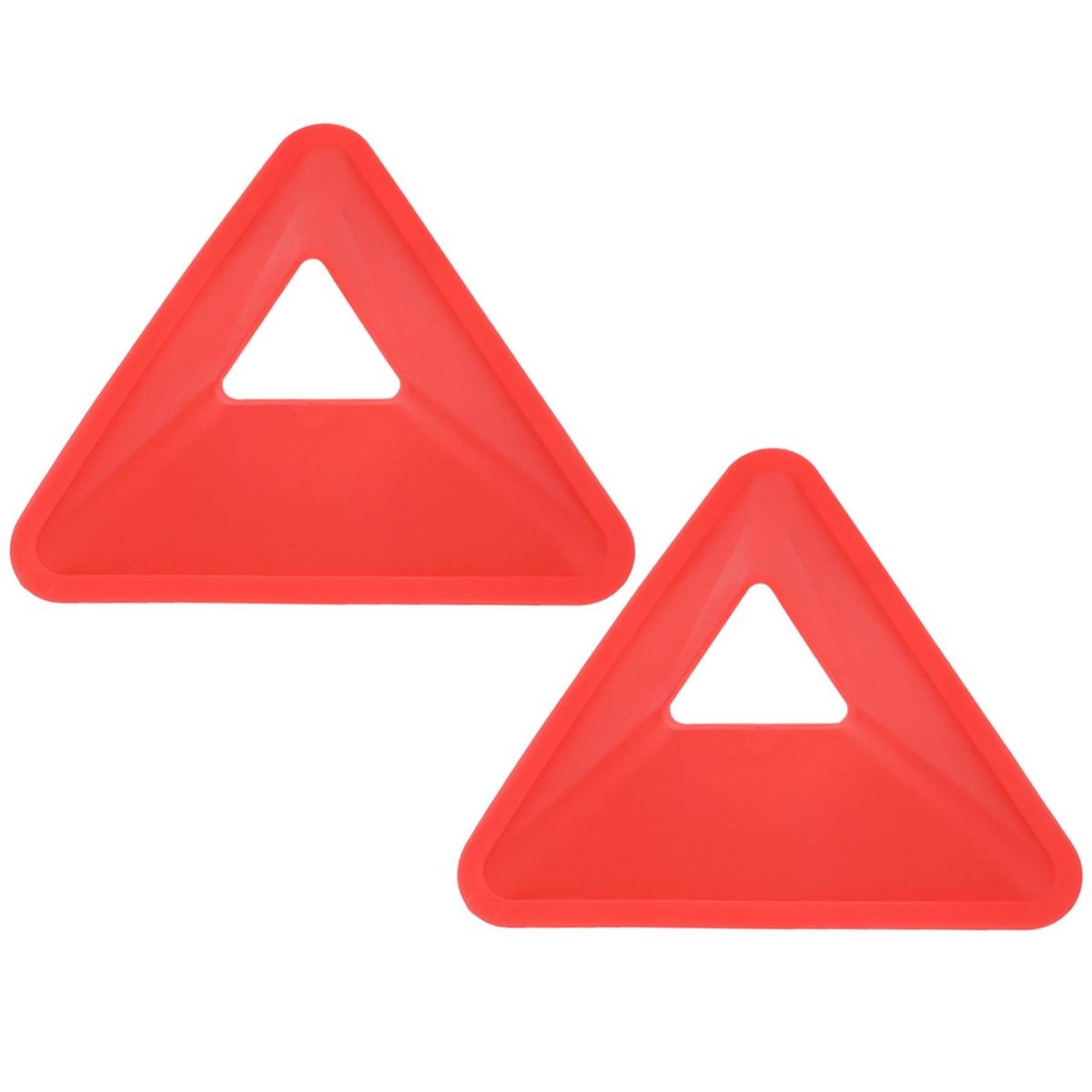 2 Pcs Soccer Markers Reusable Soccer Training Signs Red