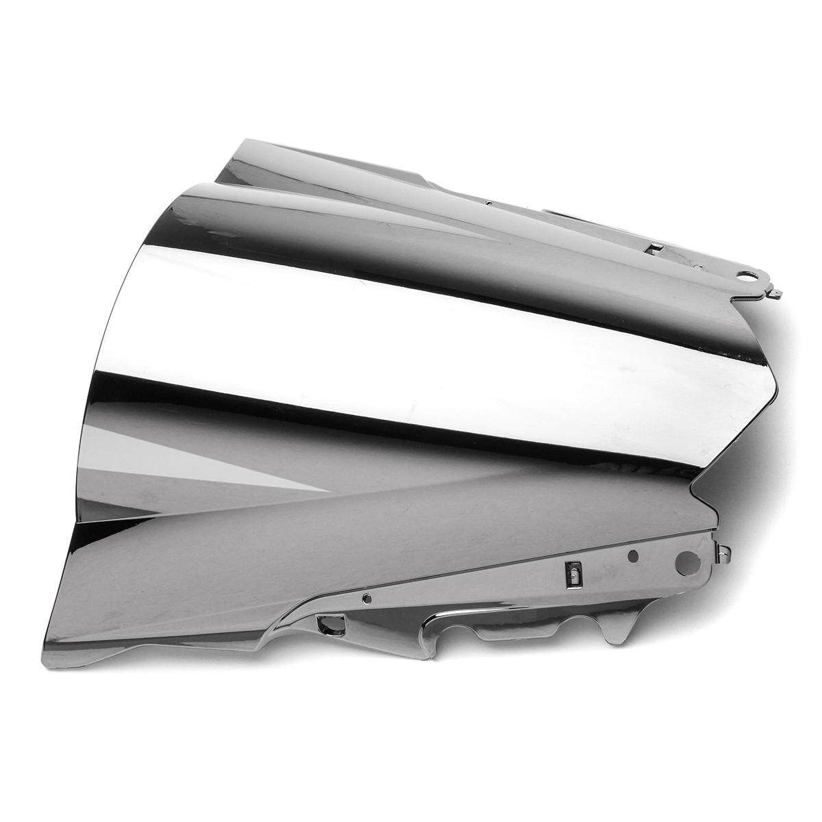 ABS Windshield WindScreen Double Bubble For Yamaha YZF-R25 2014-2016 R3 2015-16 Electroplated Silver
