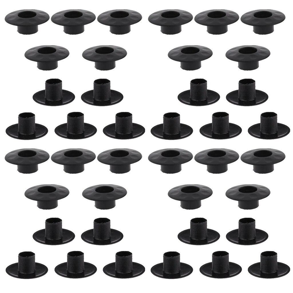 20pcs Foosball Bearing Screw Black Table Football Edge Bearings Thread Structure Table Football Machine Accessories