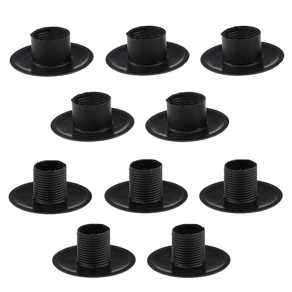 20pcs Foosball Bearing Screw Black Table Football Edge Bearings Thread Structure Table Football Machine Accessories