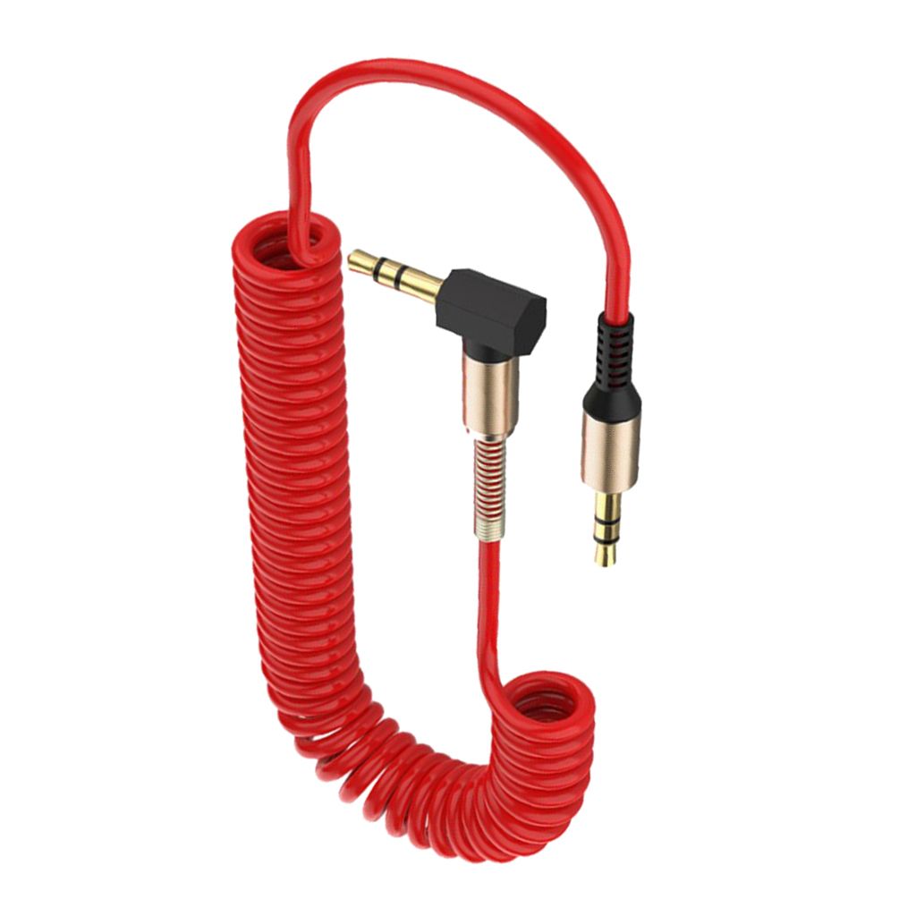 3.5mm Male To 3.5mm Male Audio Cable For Mobile  Mixer Red