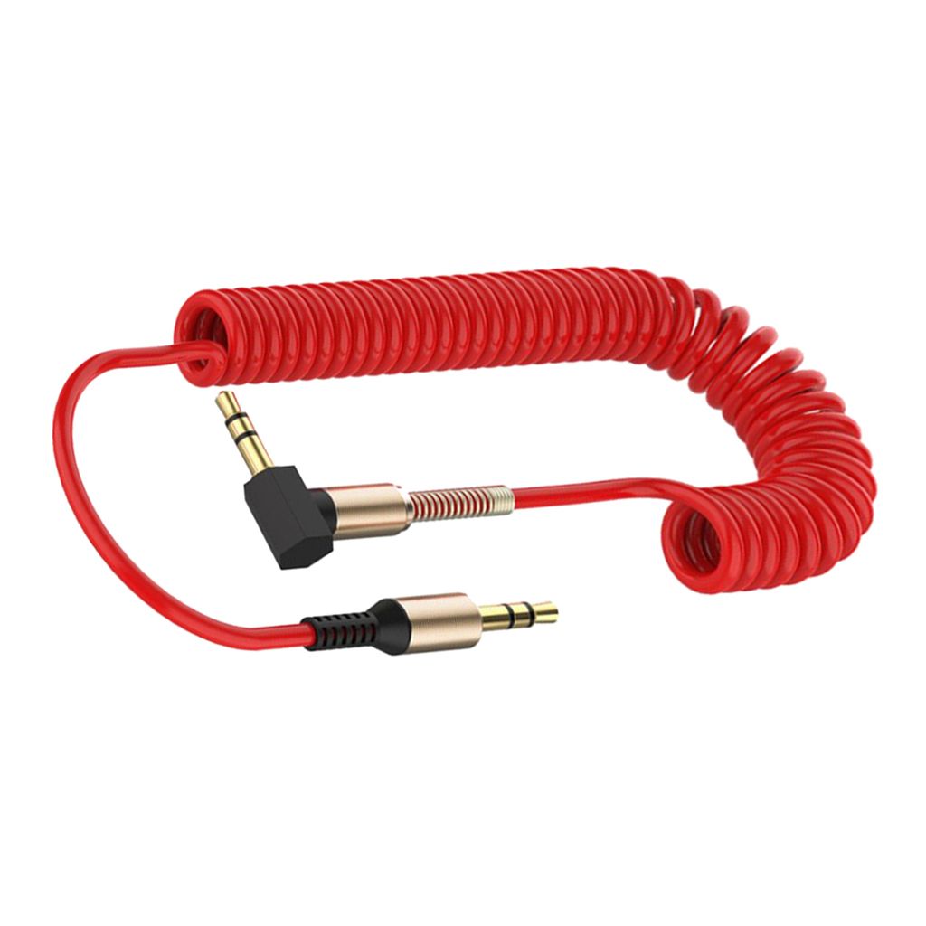 3.5mm Male To 3.5mm Male Audio Cable For Mobile  Mixer Red
