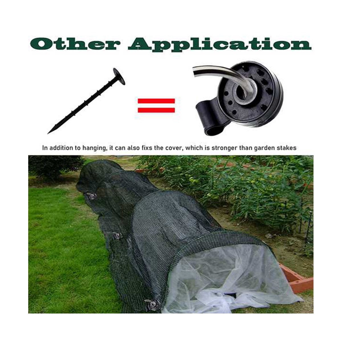 200Pcs SunShade Net Clip Garden Tools Shade Cloth Fix Clamp
