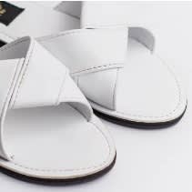 Female Folded Slippers - White