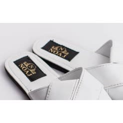Female Folded Slippers - White