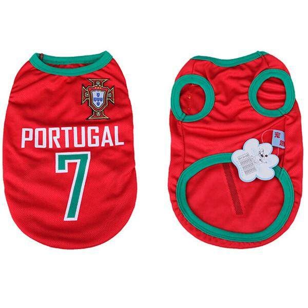 2014 World Cup Football Soccer Pet Dog Mesh T-shirt Jerseys Breathable New
