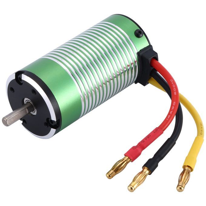 X-TEAM Druable 3670 Brushless Motor For 1/8 Buggy Monster 6 -800mm Boat-green-1850KV