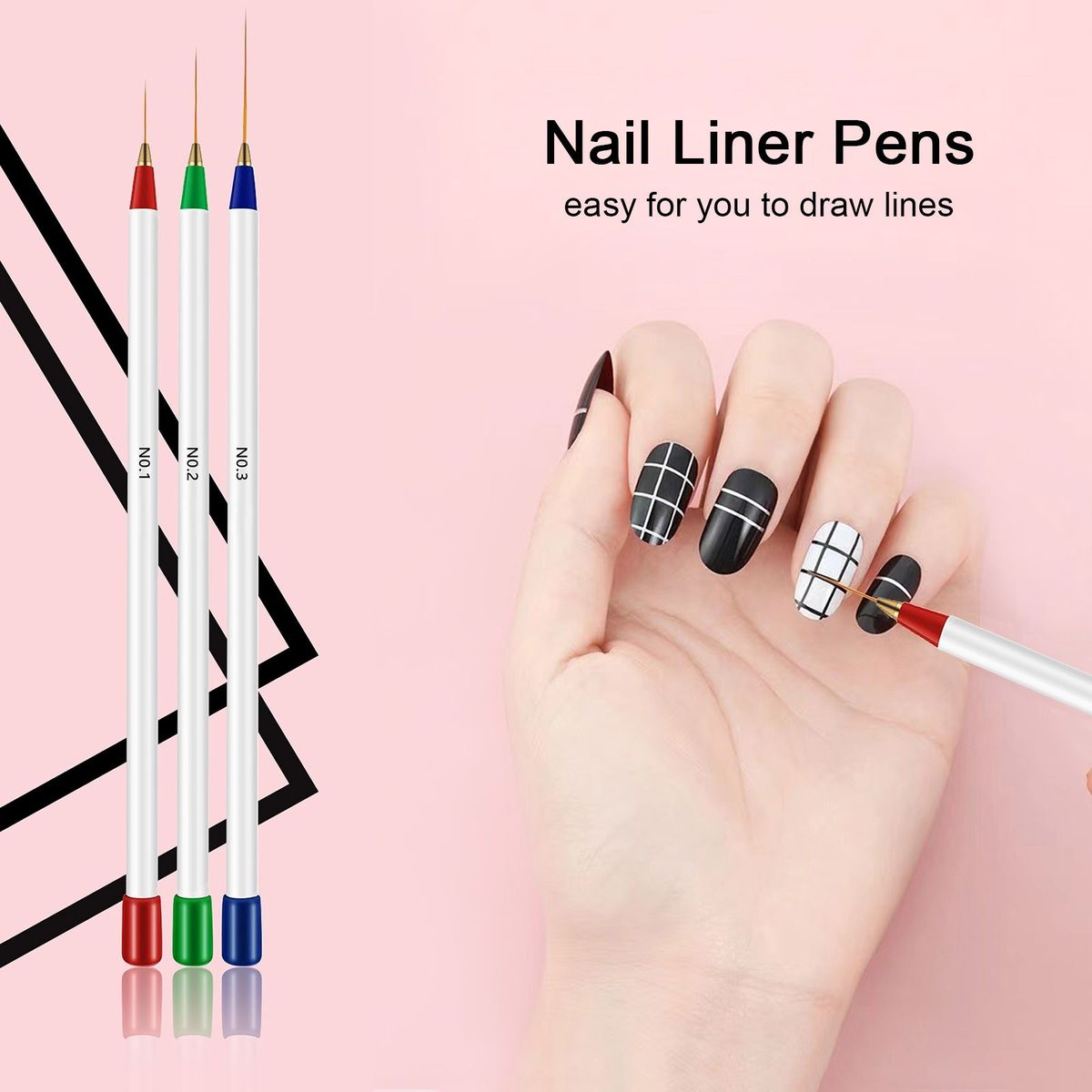 23pcs Nail Art Brushes Nail Liner Painting Carving Dotting Pens Acrylic French Nail Brushes Set For Nail Painting Drawing DIY Nail Tool