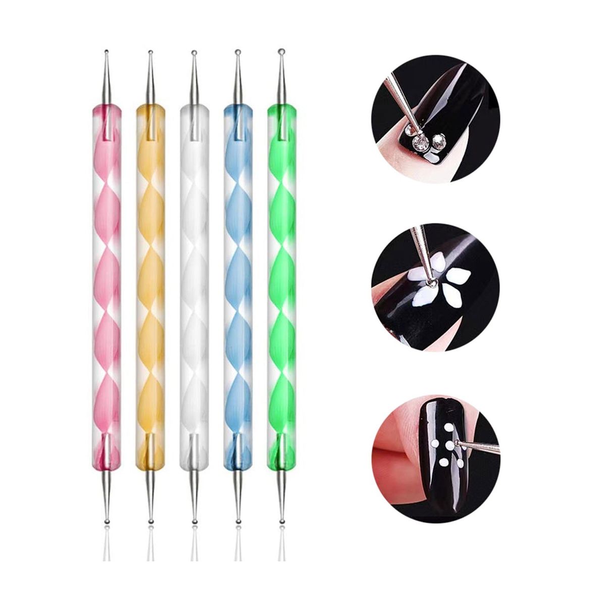 23pcs Nail Art Brushes Nail Liner Painting Carving Dotting Pens Acrylic French Nail Brushes Set For Nail Painting Drawing DIY Nail Tool