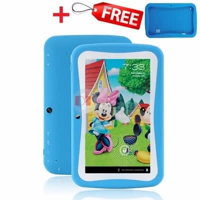 Education Android Tablet For Kids - 7" - Blue + Free Silicone Case