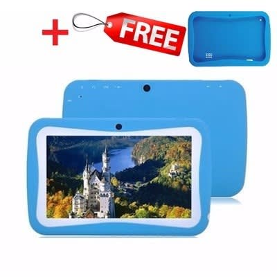 Education Android Tablet For Kids - 7" - Blue + Free Silicone Case