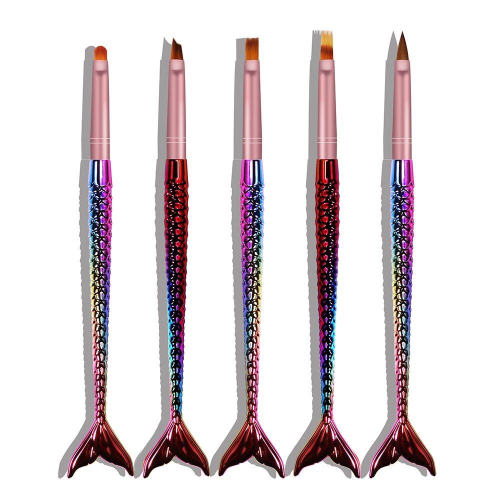 Nail Art Pens Kit Set Of 5PCS Nail Brushes Painting Acrylic Carving Nail Tools