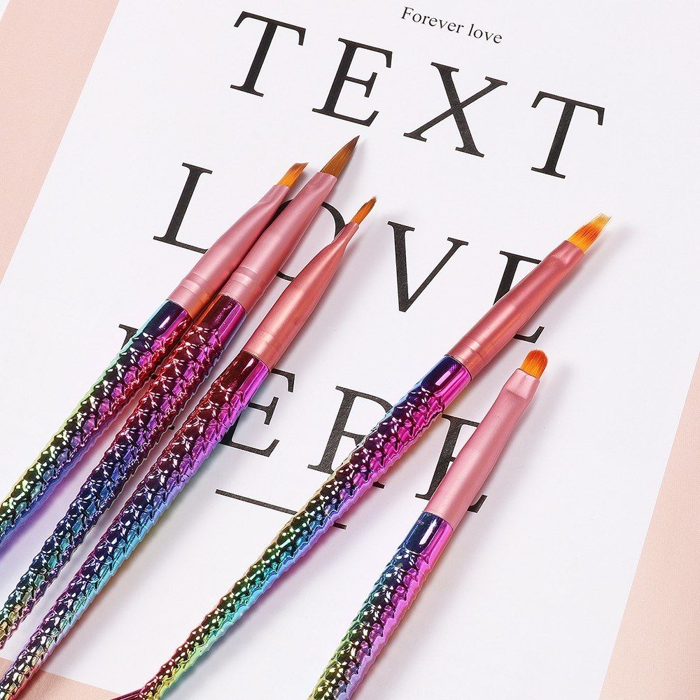 Nail Art Pens Kit Set Of 5PCS Nail Brushes Painting Acrylic Carving Nail Tools