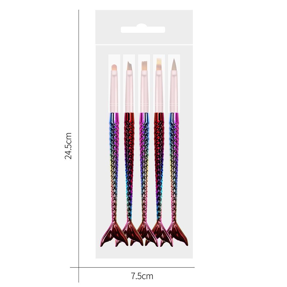 Nail Art Pens Kit Set Of 5PCS Nail Brushes Painting Acrylic Carving Nail Tools