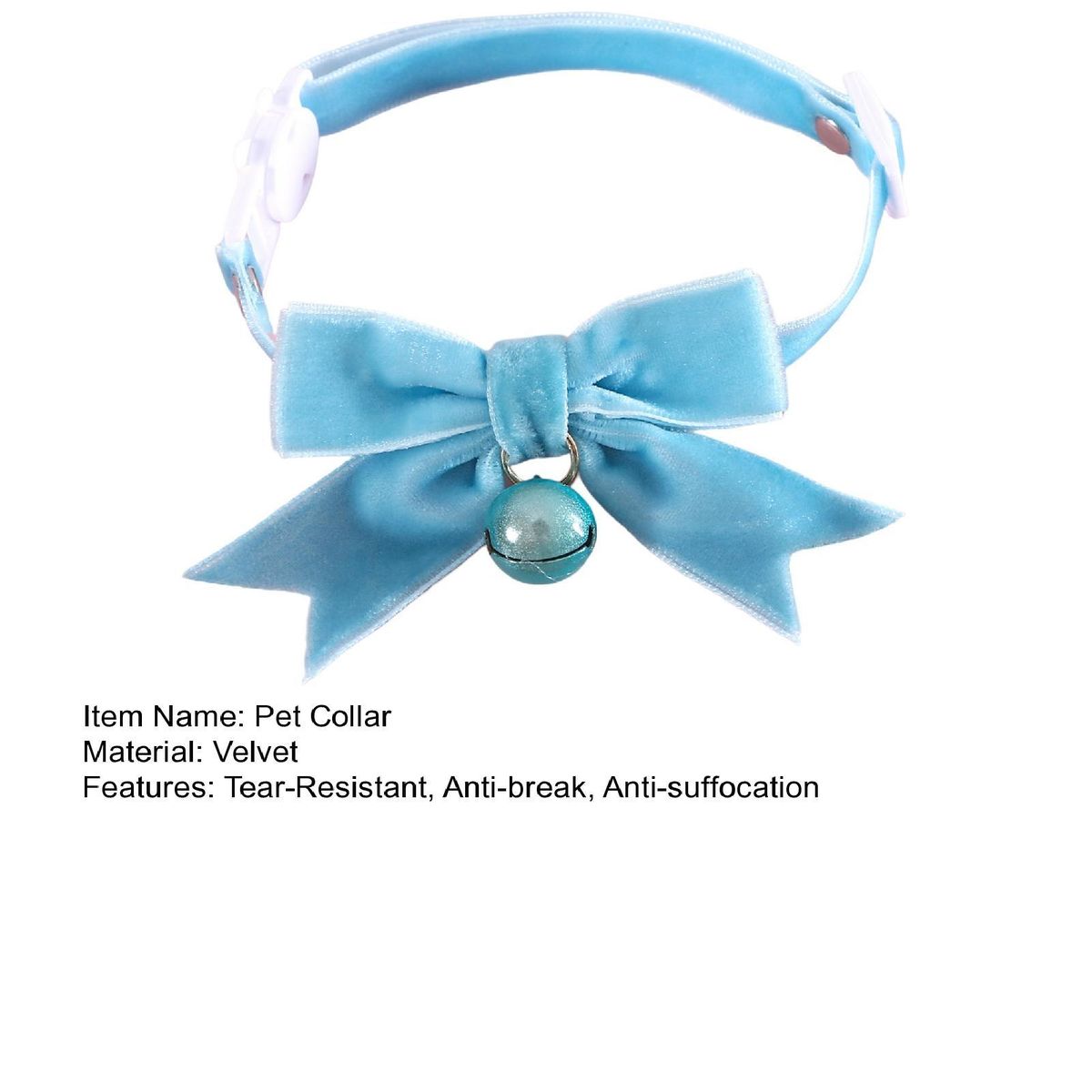 Rabbit Collar Pretty Princess Pet Necklace Blue
