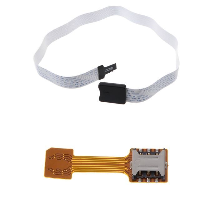 2pcsPack 64cm TF To SD Card Extension CableNano SIM Card Extender