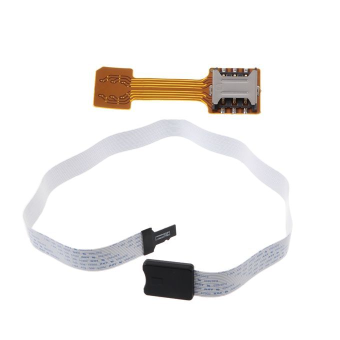 2pcsPack 64cm TF To SD Card Extension CableNano SIM Card Extender