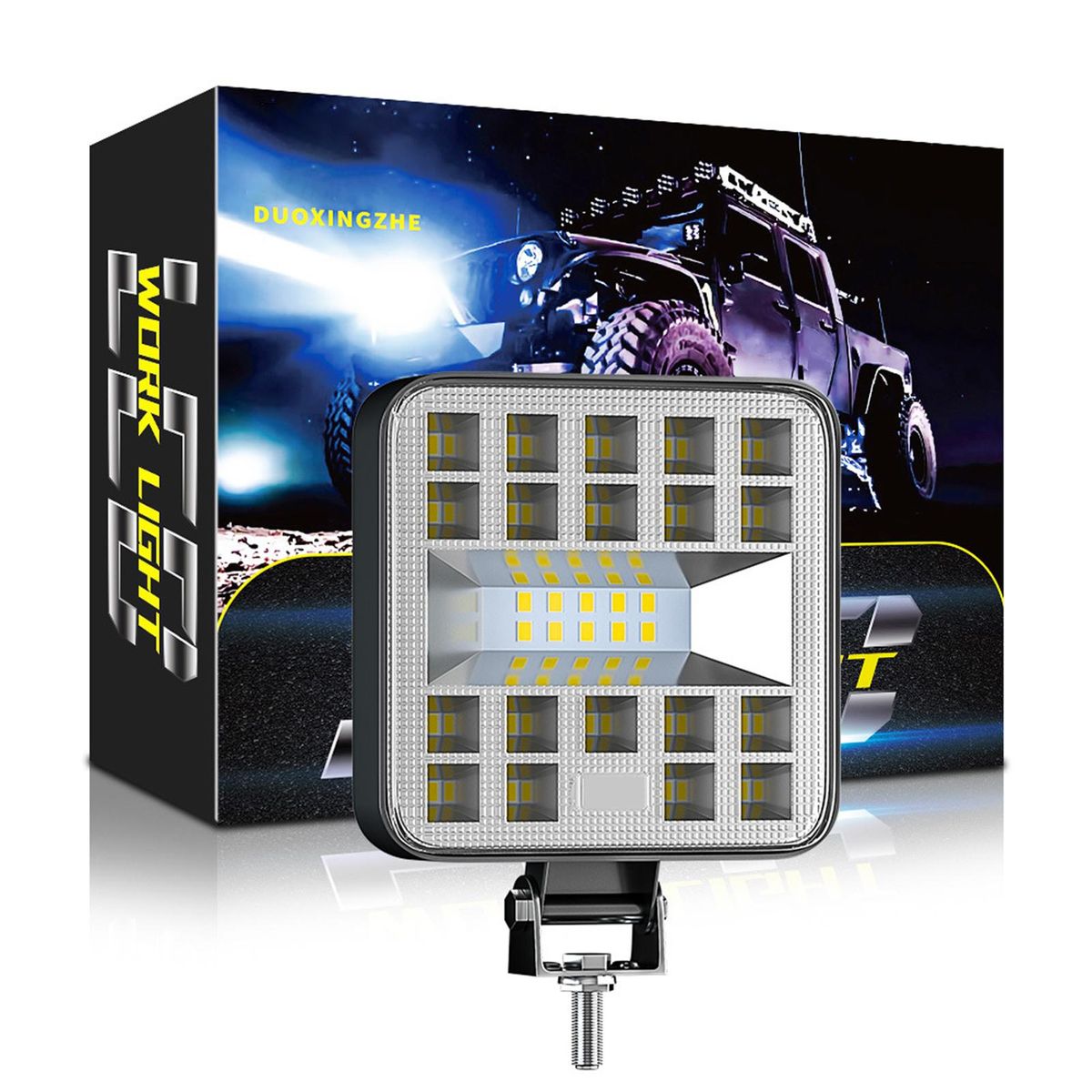 1Pcs 29W 3inch 6500K LED Work Light Bar Fog & Driving Light Waterproof Flood Lights for 9-30V Cars Trucks Off-road ATV SUV Trailer Yatch