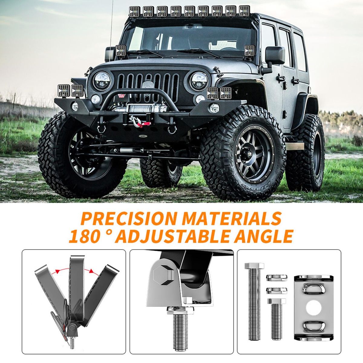 1Pcs 29W 3inch 6500K LED Work Light Bar Fog & Driving Light Waterproof Flood Lights for 9-30V Cars Trucks Off-road ATV SUV Trailer Yatch