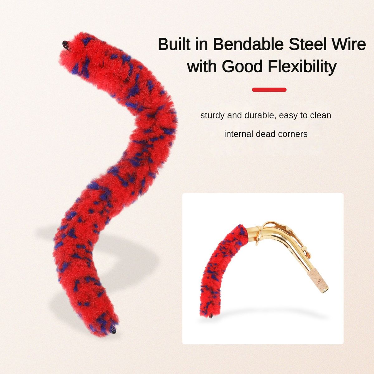 11-inch Saxophone Bend Neck Cleaning Rod Sax Neck Cleaner