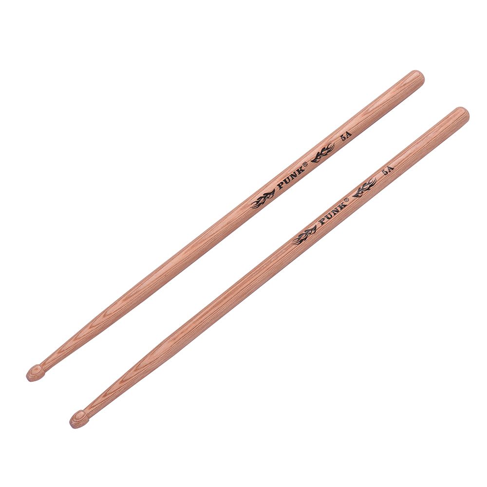 One Pair Of 5A Wooden Drumsticks Drum Sticks Hickory Wood