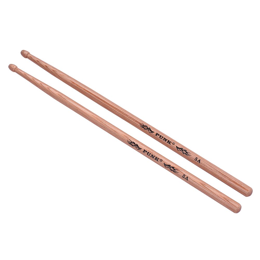 One Pair Of 5A Wooden Drumsticks Drum Sticks Hickory Wood
