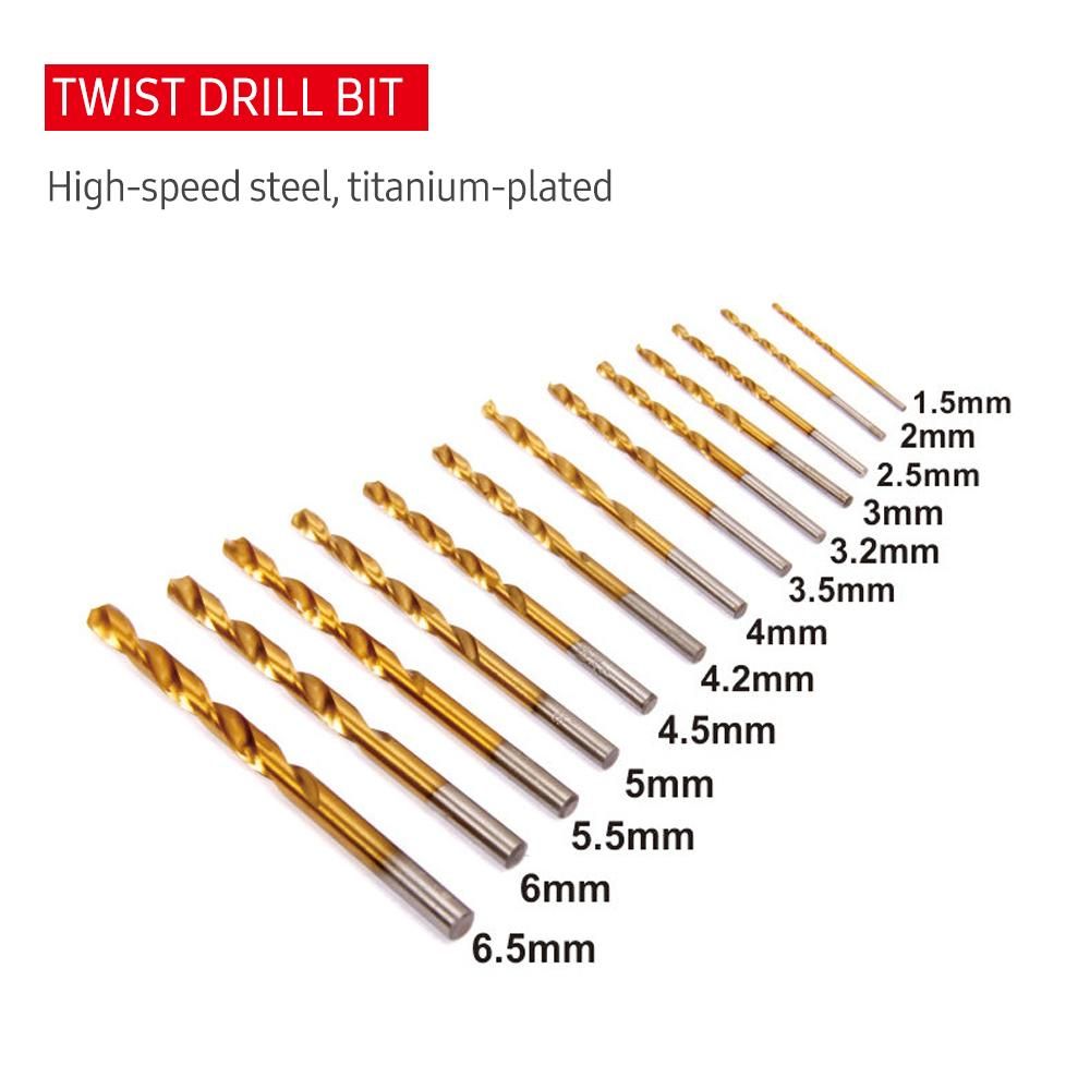 47 Pieces Drill Bit Set Screwdriver Bit Set Includes Hole Saws Masonry Drill Bits Wood Drill Bits & More with Plastic Case for DIY Household Repair