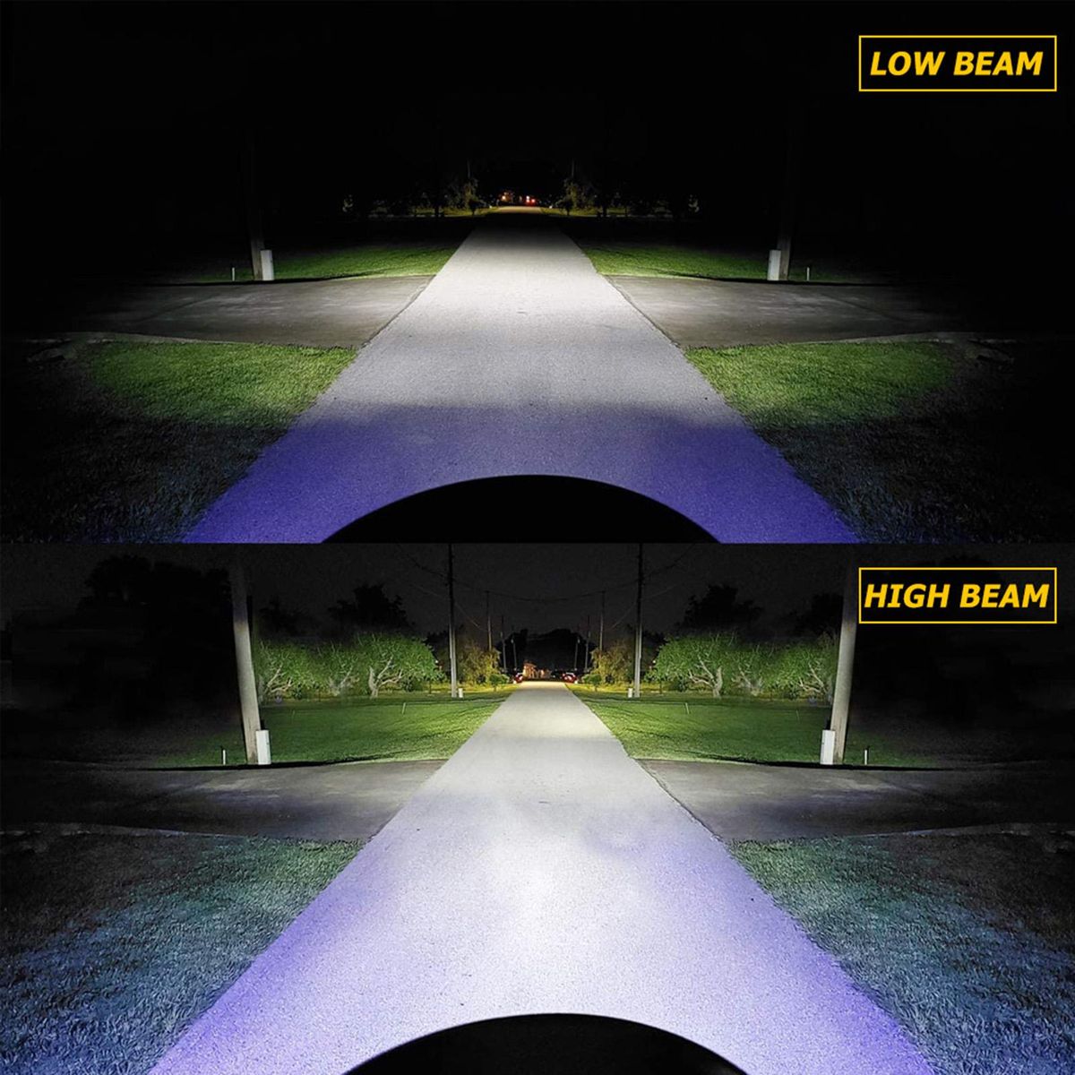 NOVSIGHT Motorcycle LED Fog lights 5000LM Headlight Bulb 6000K White Running Light 28W, Novsight H4, 360°Beam Angle HID Decoder Headlamp, IP68 Waterproof