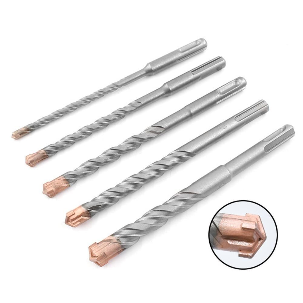 Set of 6PCS 200mm Steel Stone Drill Bit C-ross Cutter Set Kit for Brick Stone Concrete