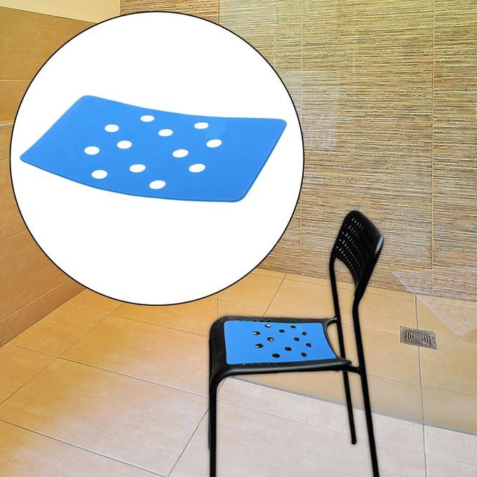 Bath Shower Stool Seat Mat Stickable Waterproof Soft Foam Comfortable