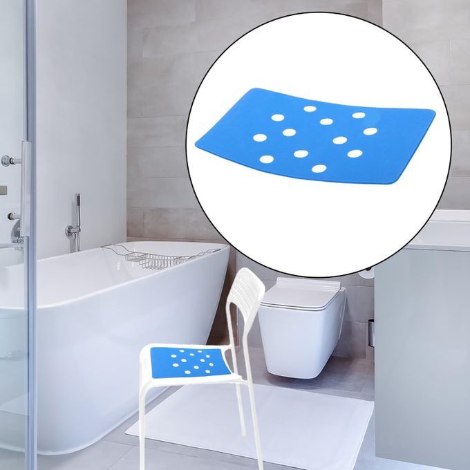 Bath Shower Stool Seat Mat Stickable Waterproof Soft Foam Comfortable