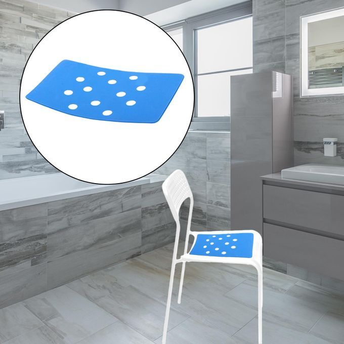 Bath Shower Stool Seat Mat Stickable Waterproof Soft Foam Comfortable