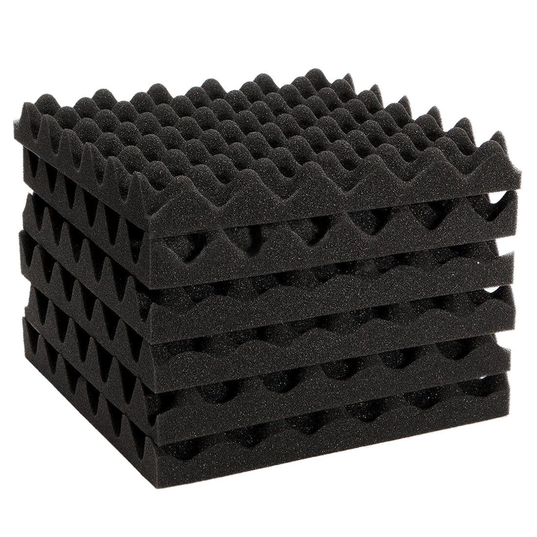 6pcs 30X30X4CM Soundproofing Acoustic Foam Tiles Noise