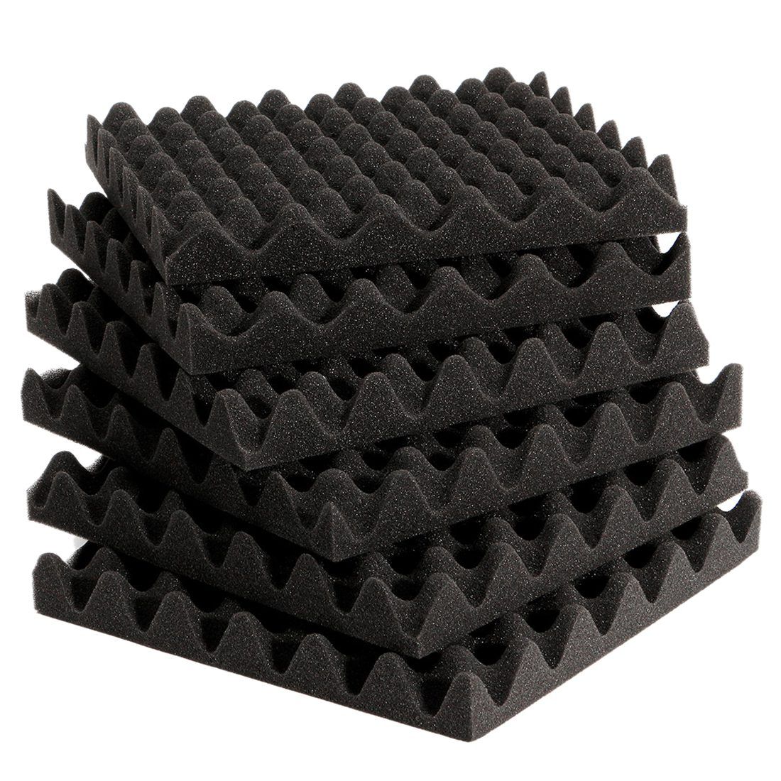 6pcs 30X30X4CM Soundproofing Acoustic Foam Tiles Noise