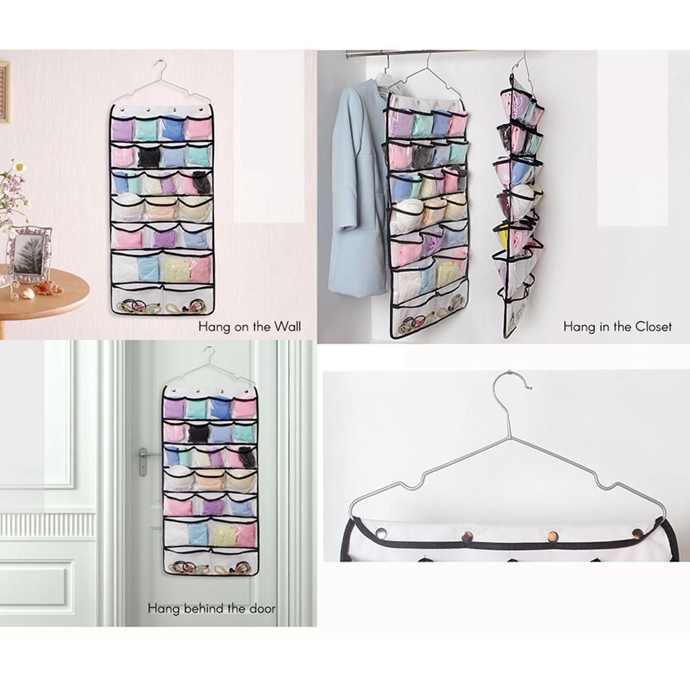 Dual-Sided Hanging Closet Organizer